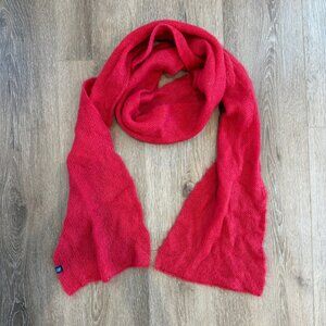 GAP Cherry Bright Red Mohair Scarf